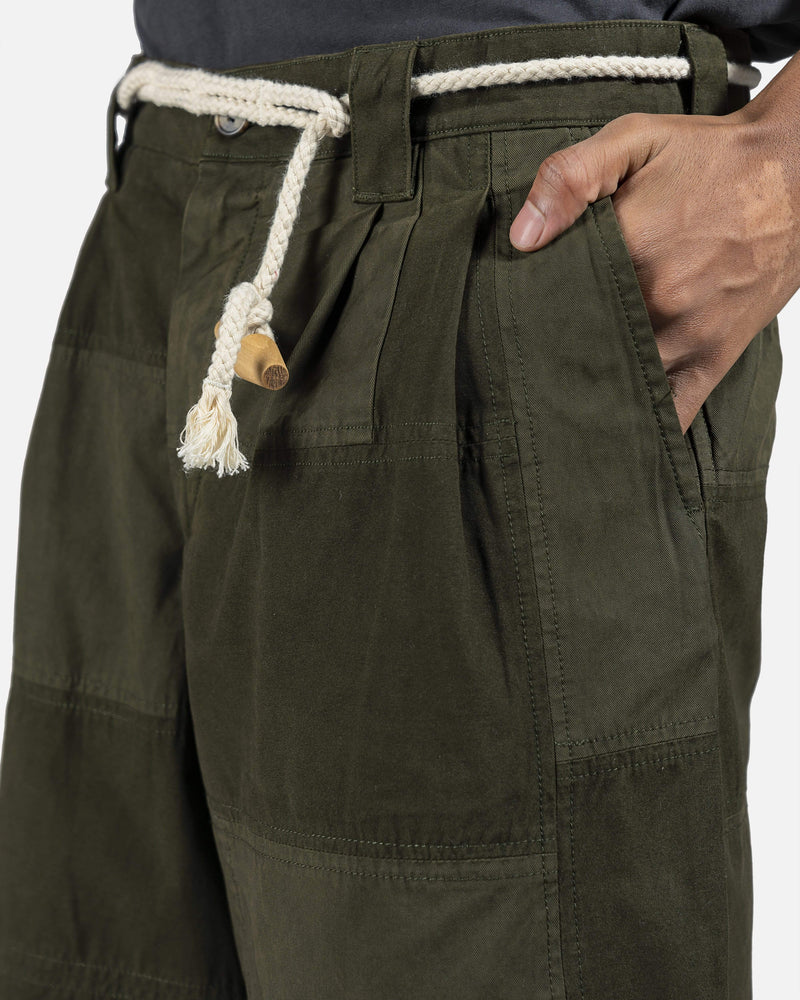 JW Anderson Men's Pants Cropped Trousers in Khaki