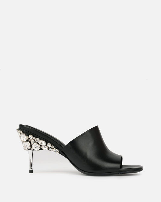 Peter Do Women Heels Crystal Summer Sandal in Black