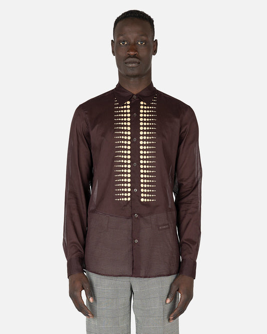 Dries Van Noten Men's Shirts Curle Embroidery Shirt in Auber