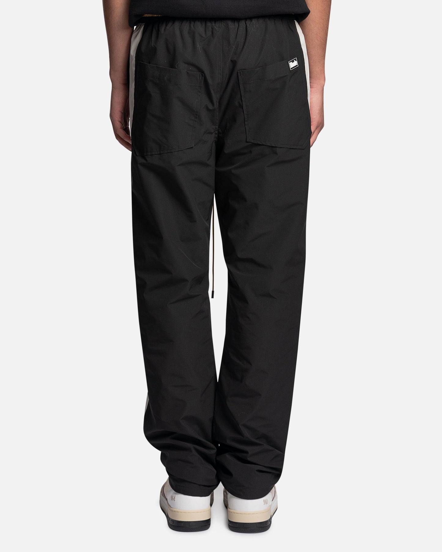 Rhude Men's Pants Curve Panel Track Pant in Black/Creme