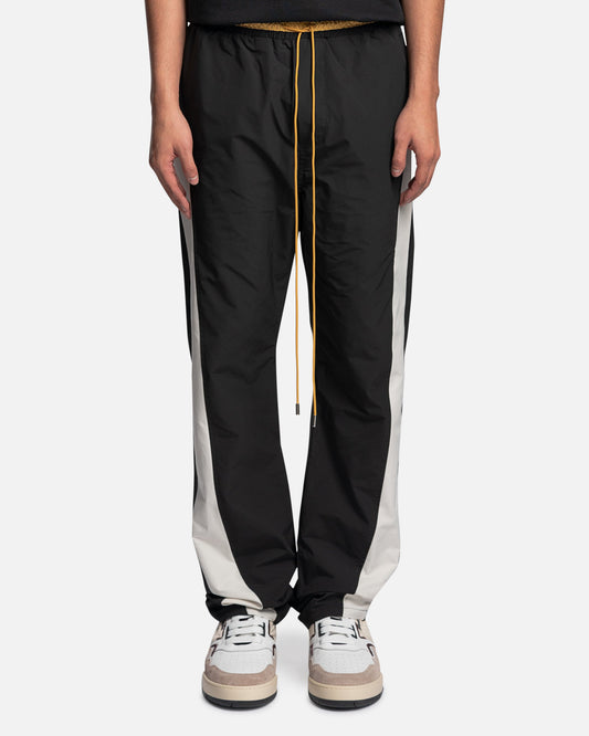 Rhude Men's Pants Curve Panel Track Pant in Black/Creme