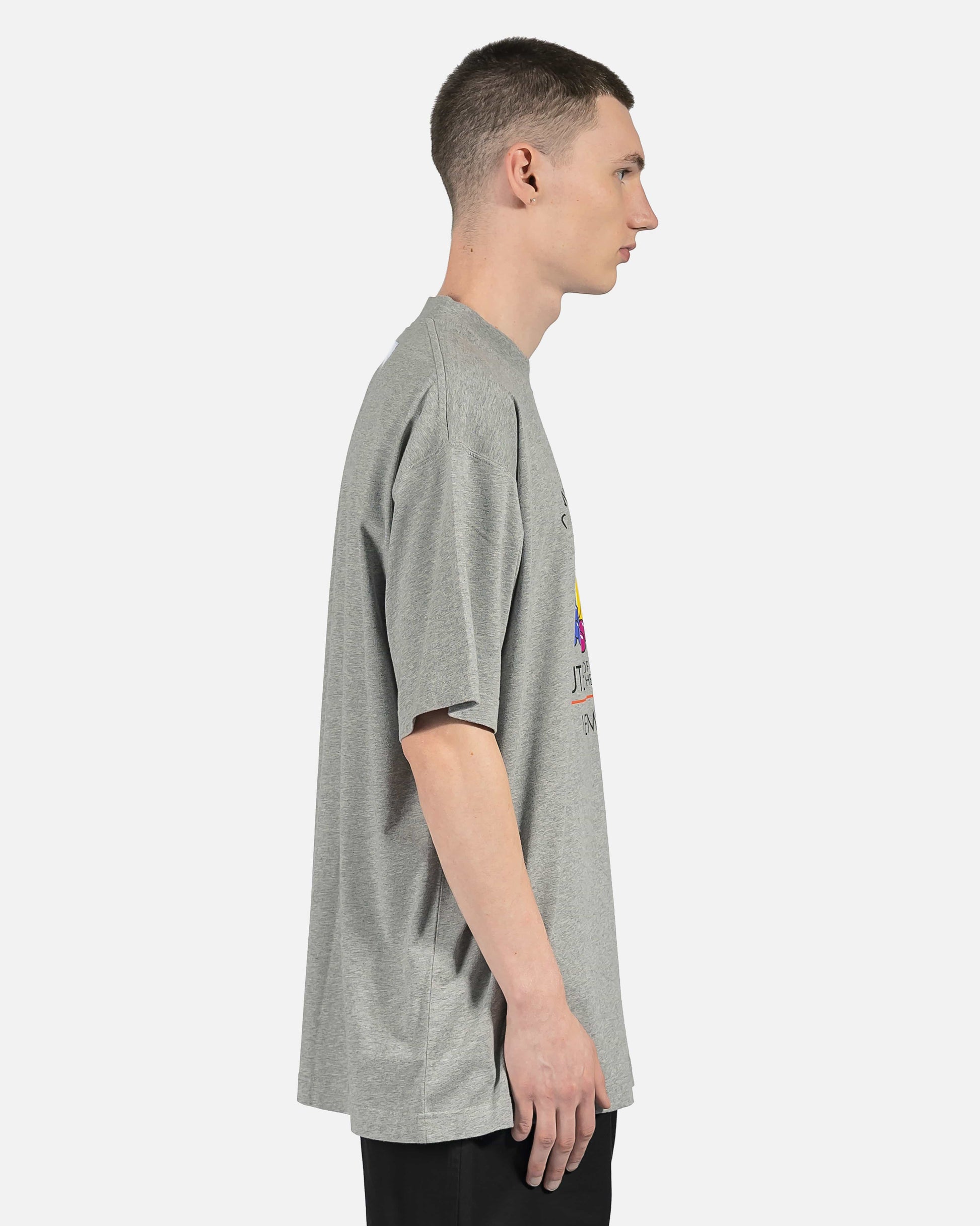 VETEMENTS Men's T-Shirts Cutest of the Fruits Logo Tee in Heather Grey