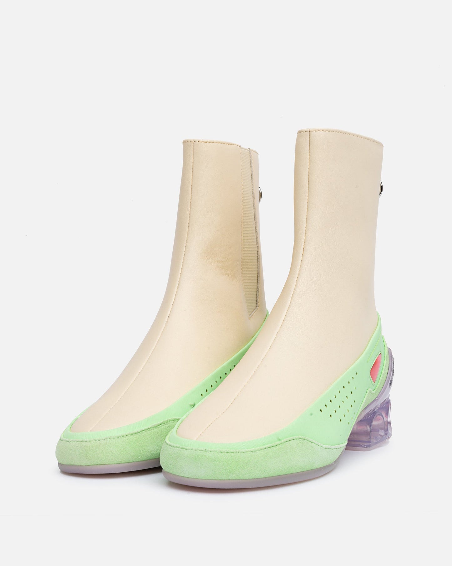 Raf Simons Men's Sneakers Cycloid-4 in Cream/Pastel Pink