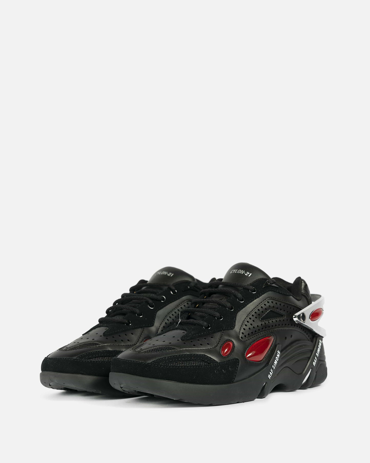 Raf Simons Men's Sneakers Cylon 21 in Black/Red