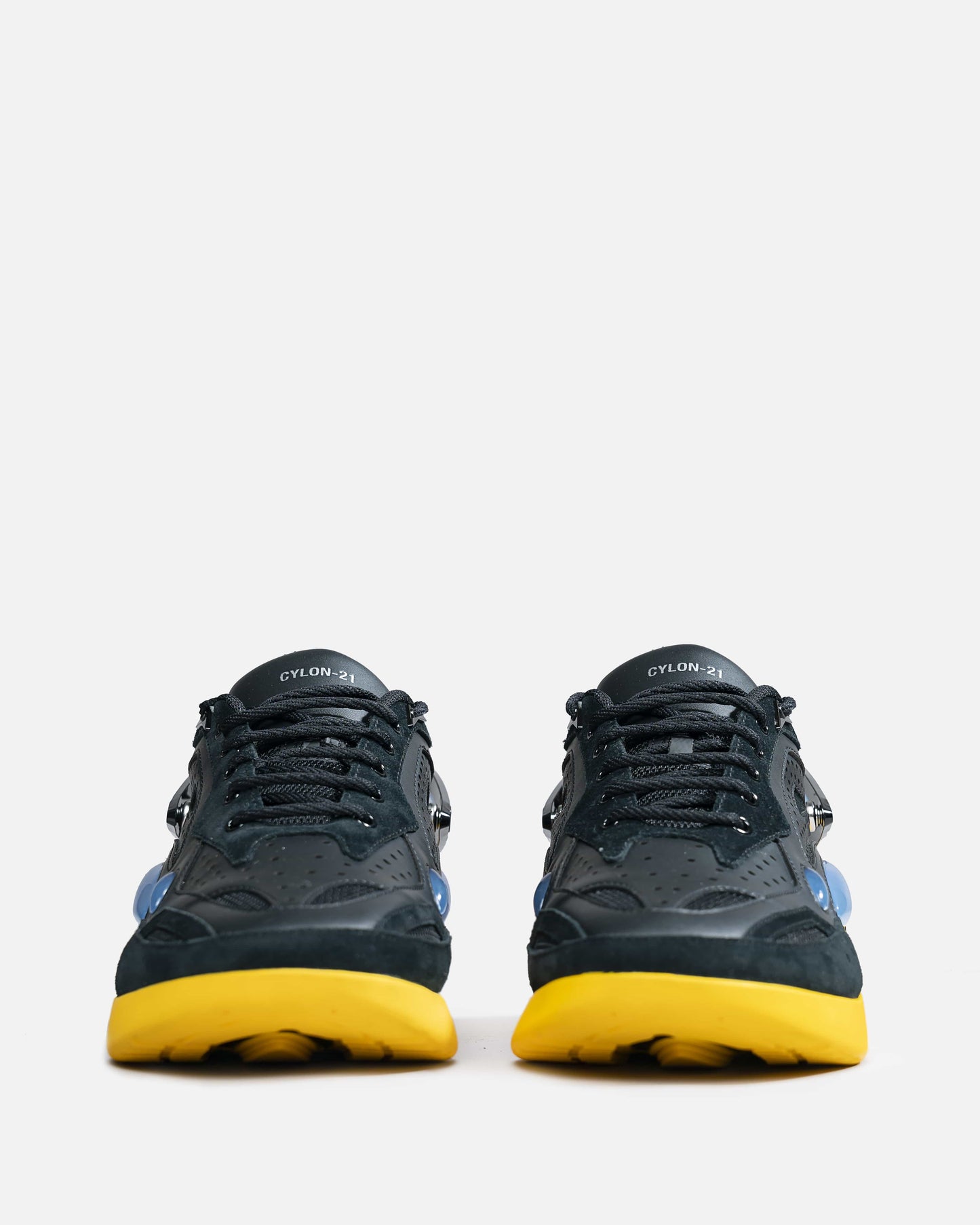 Raf Simons Men's Sneakers Cylon 21 in Black & Yellow