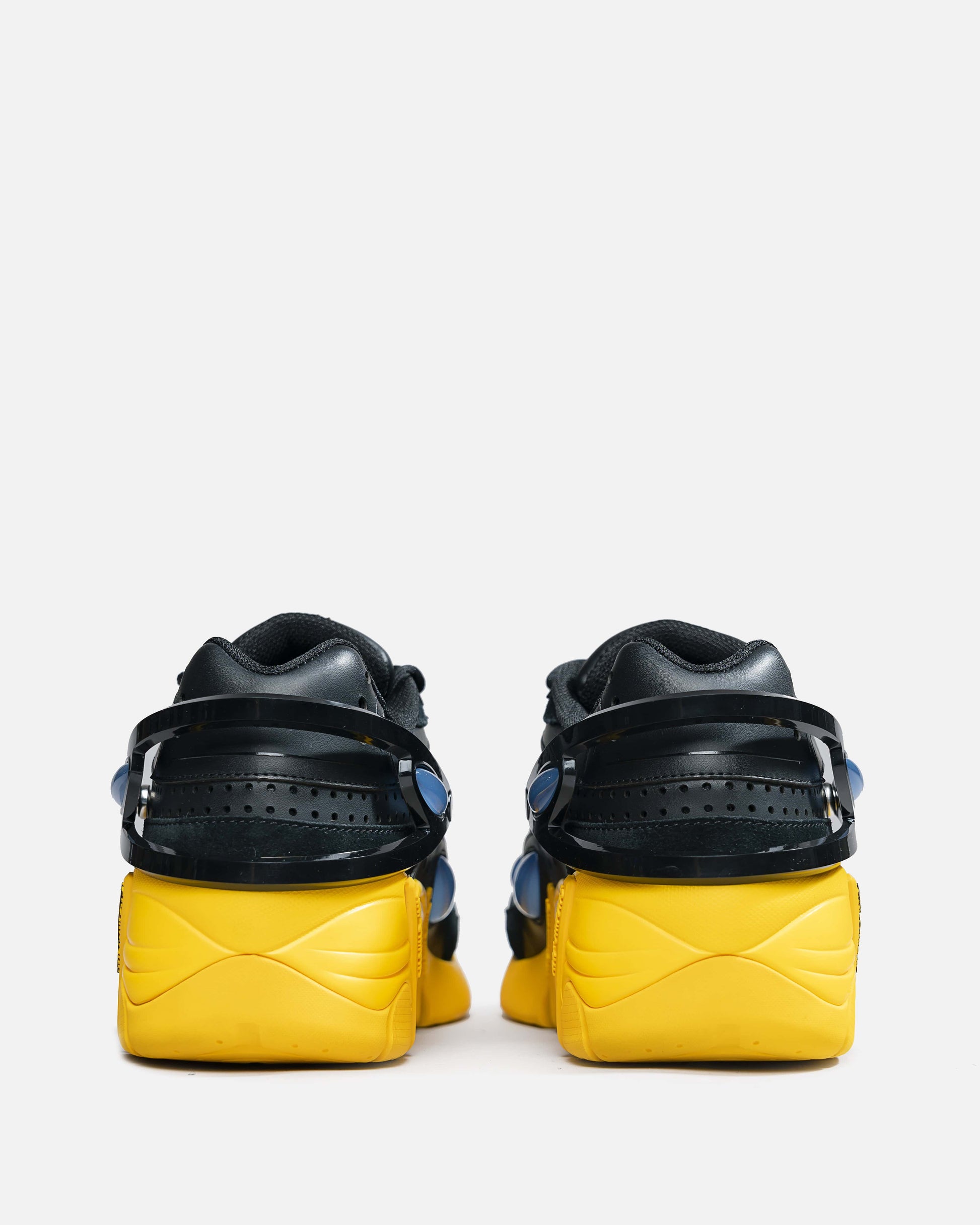 Raf Simons Men's Sneakers Cylon 21 in Black & Yellow