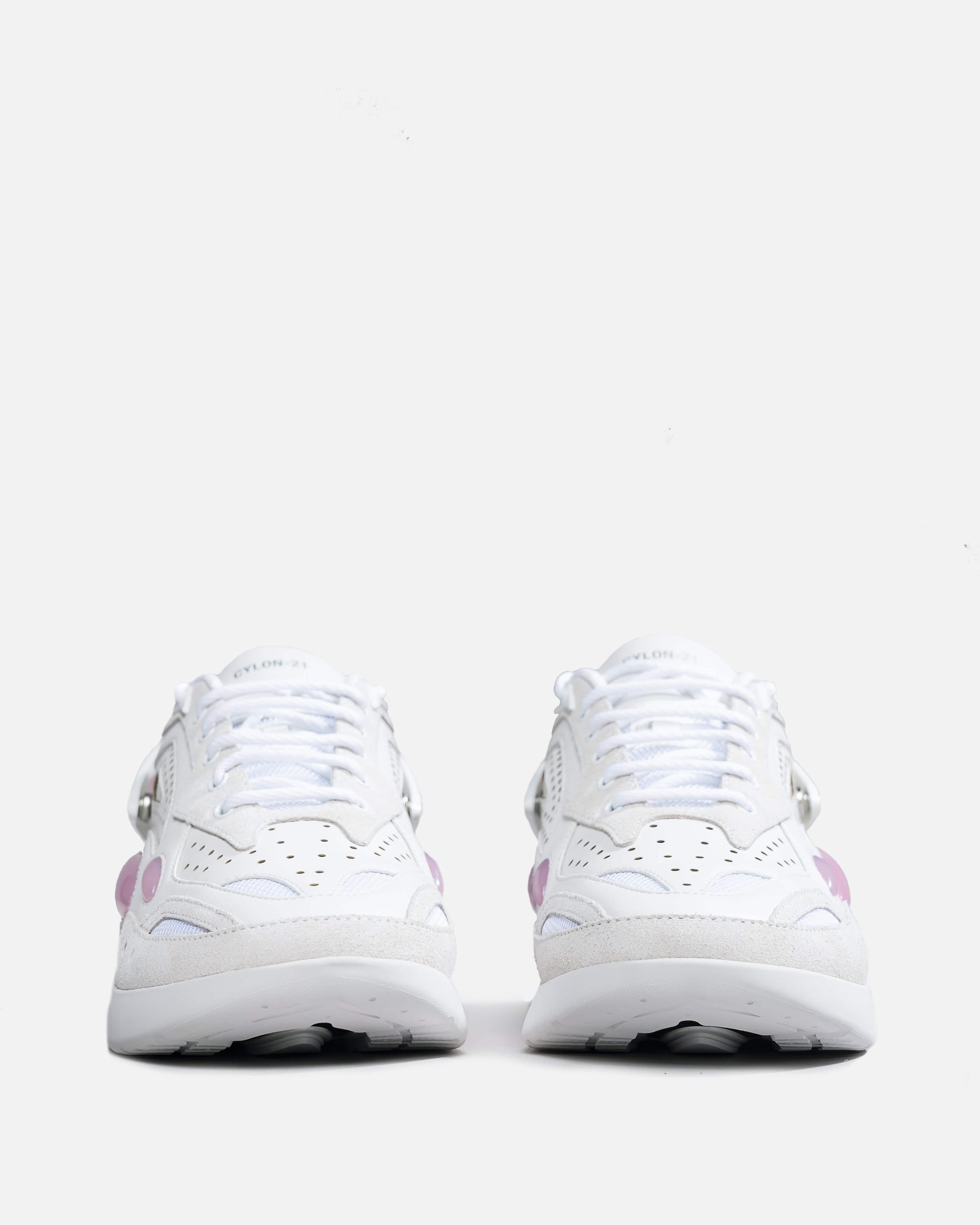 Raf Simons Men's Sneakers Cylon 21 in White & Pink