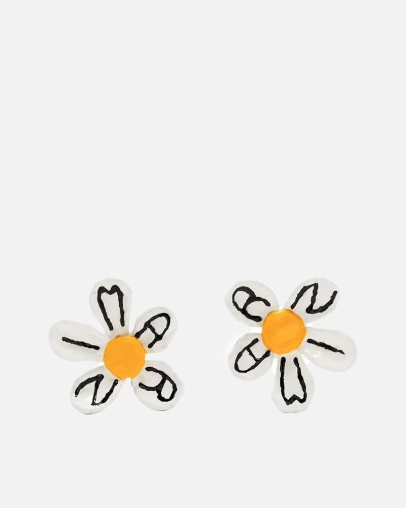 Marni Jewelry Daisy Earrings in Lily White