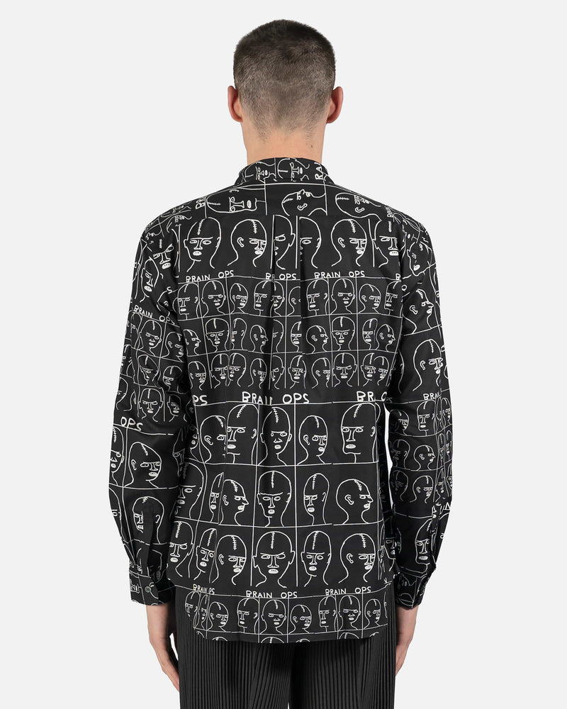 David Shrigley Button-Up in Black – SVRN - Main Image