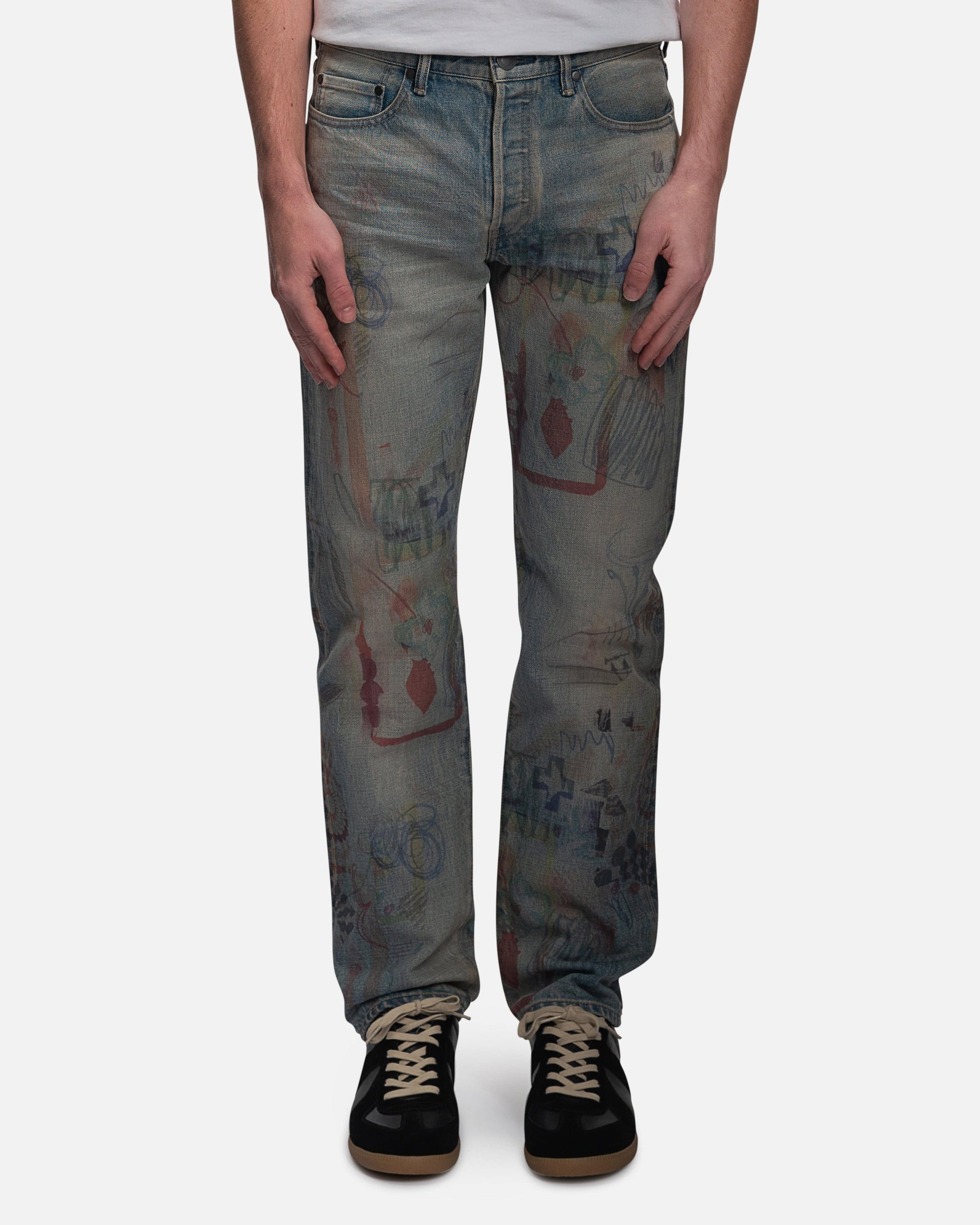 John Elliott Men's Jeans Daze 2 in Scribble