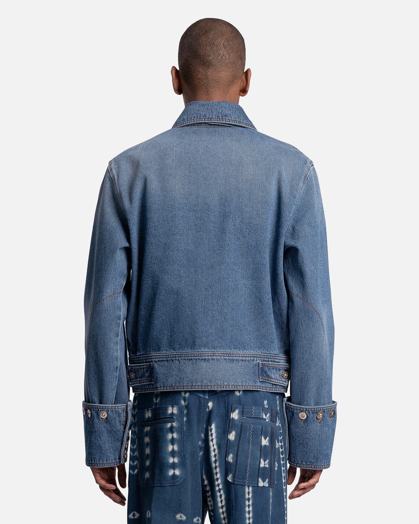 Wales Bonner Men's Jackets Delta Denim Jacket in Blue