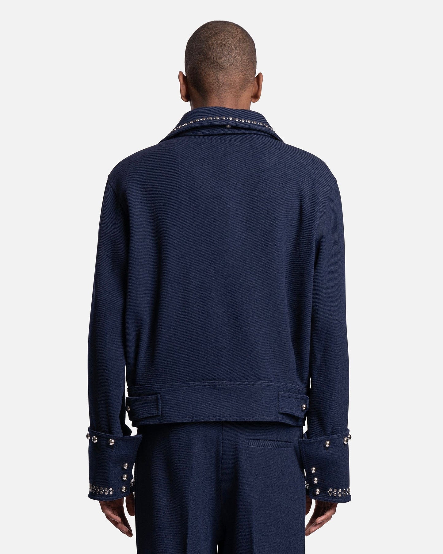 Wales Bonner Men's Jackets Delta Studded Jacket in Navy