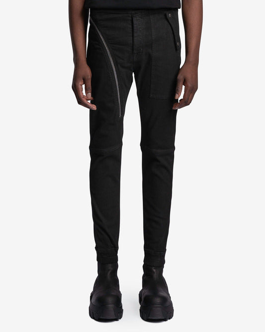 Rick Owens DRKSHDW Men's Pants Denim Aircut Joggers in Black