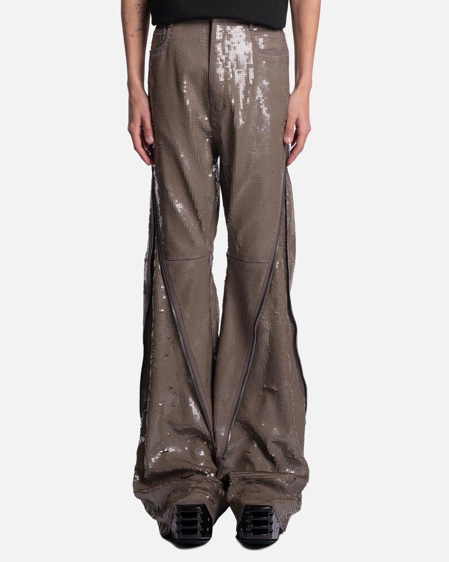 Rick Owens Men's Jeans Denim Bolan Bandana in Dust