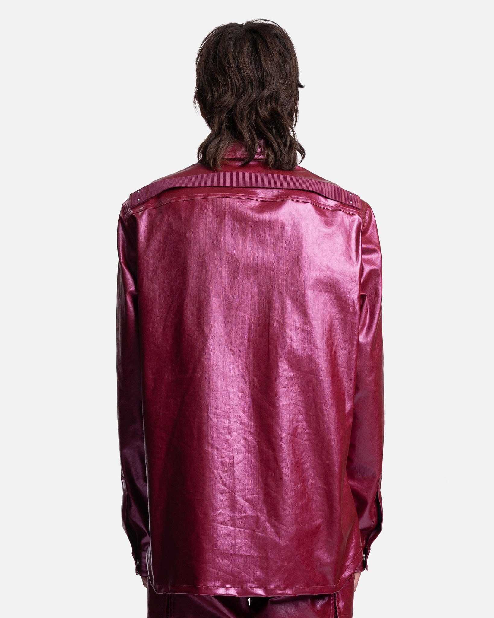 Denim Fogpocket Outershirt in Fuchsia – SVRN Denim Fogpocket Outershirt in Fuchsia – SVRN