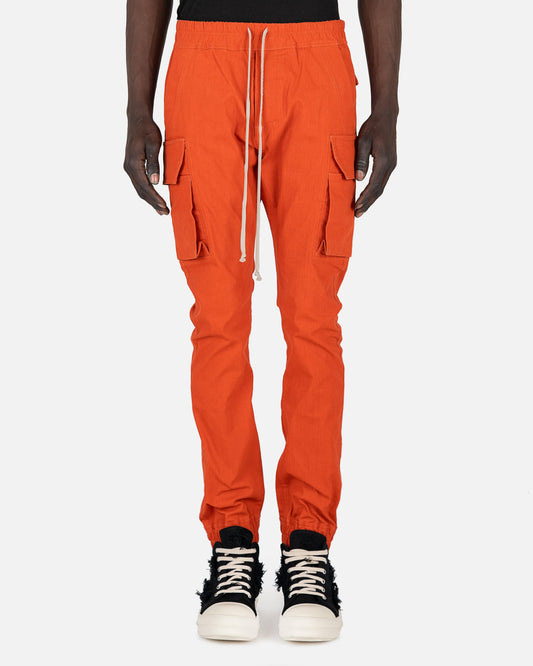 Rick Owens DRKSHDW Men's Pants Denim Mastodon Cut Pants in Orange