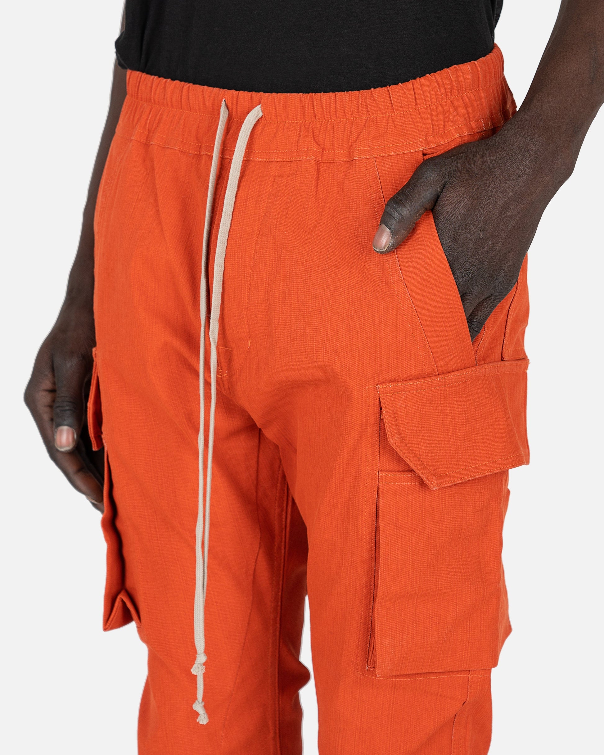 Rick Owens DRKSHDW Men's Pants Denim Mastodon Cut Pants in Orange