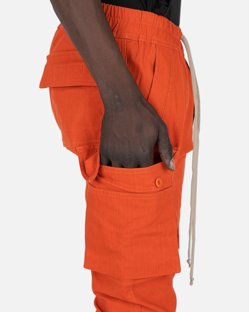 Rick Owens DRKSHDW Men's Pants Denim Mastodon Cut Pants in Orange