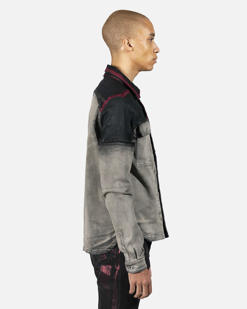 Rick Owens DRKSHDW Men's Jackets Denim Outershirt in Multi
