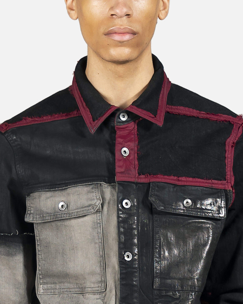 Rick Owens DRKSHDW Men's Jackets Denim Outershirt in Multi