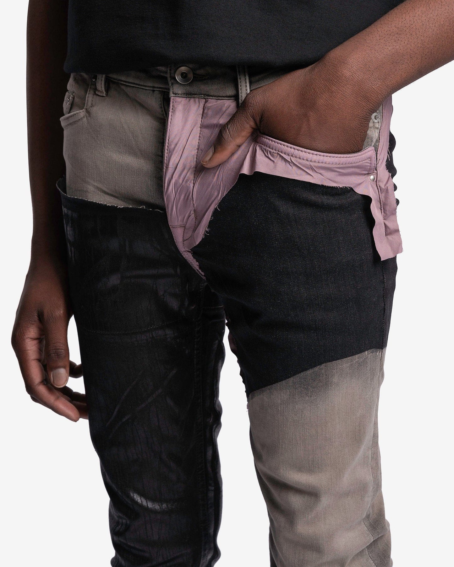Rick Owens DRKSHDW Men's Pants Denim Tyrone Cut Pants in Black
