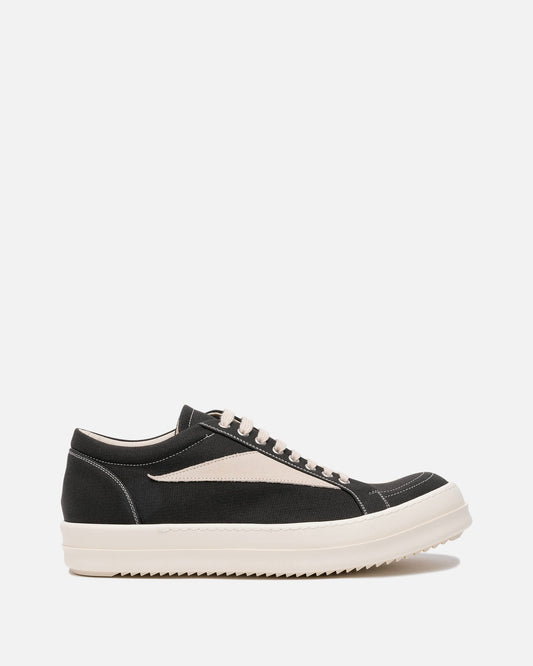 Rick Owens Men's Sneakers Denim Vintage Sneakers in Dark Dust/Pearl