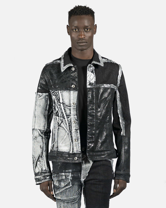 Rick Owens DRKSHDW Men's Jackets Denim Worker Jacket in Multi