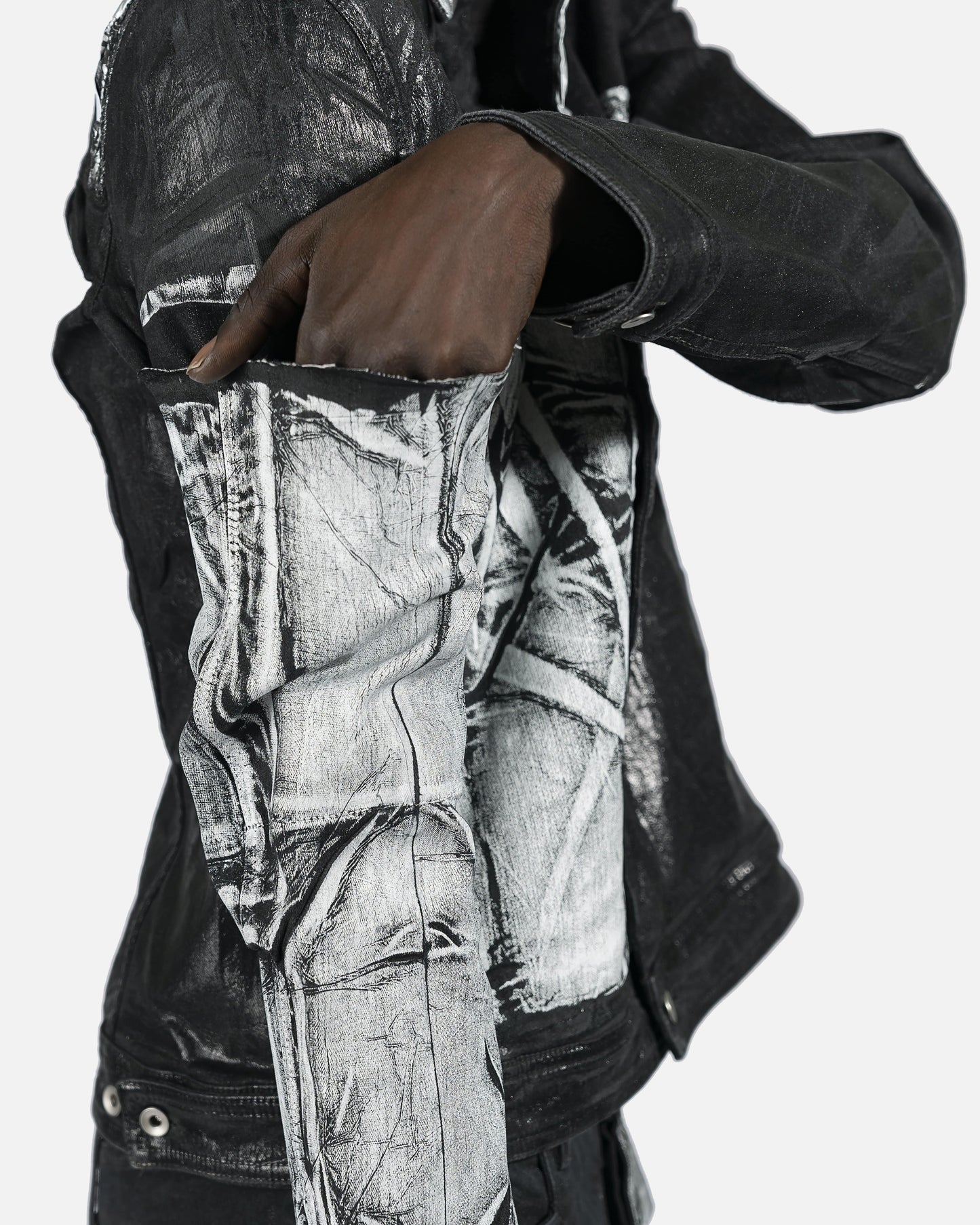 Rick Owens DRKSHDW Men's Jackets Denim Worker Jacket in Multi