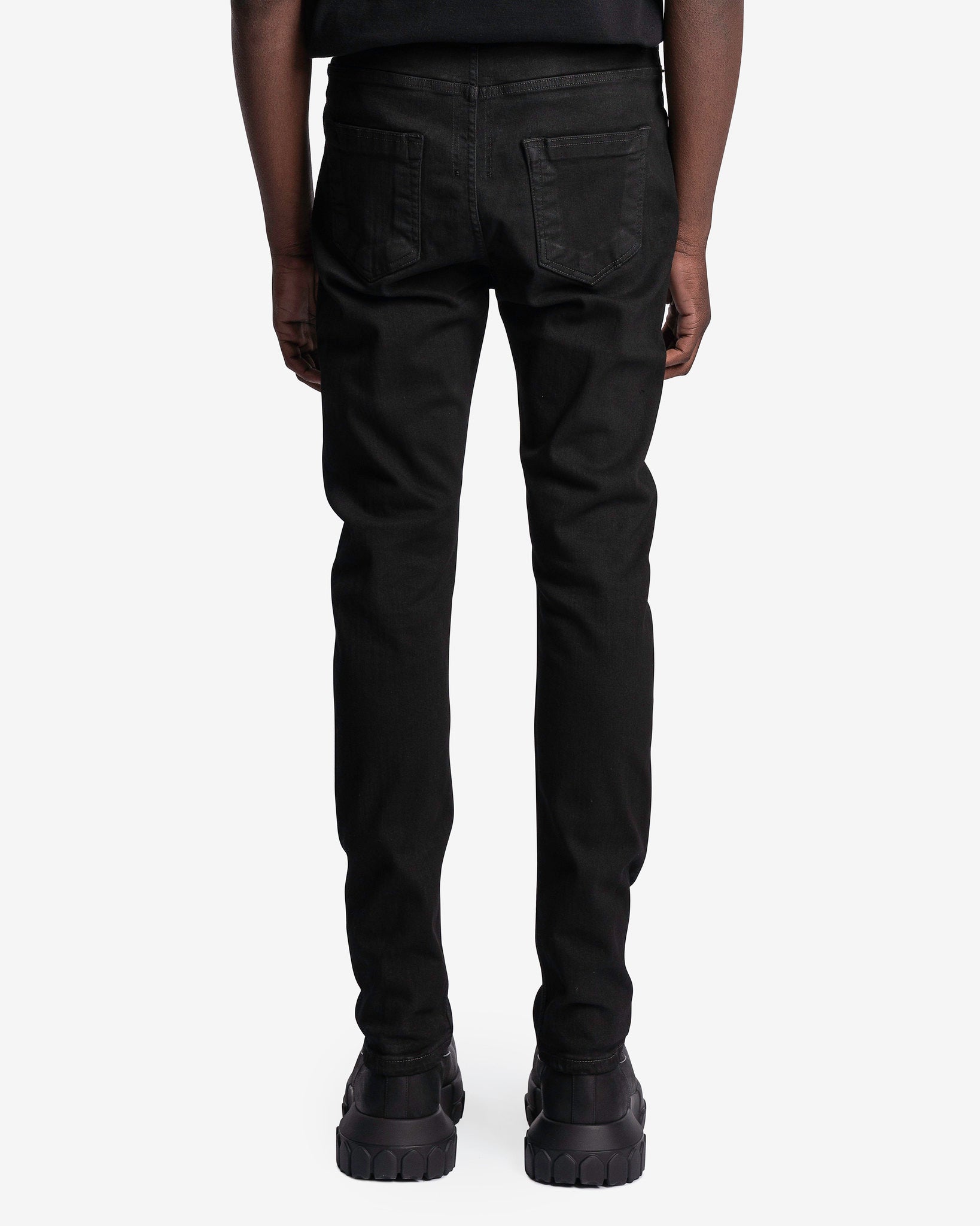 Rick Owens DRKSHDW Men's Pants Detroit Cut Denim in Black