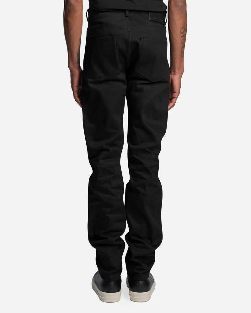 Rick Owens DRKSHDW Men's Jeans Detroit Cut Japanese Denim in Black