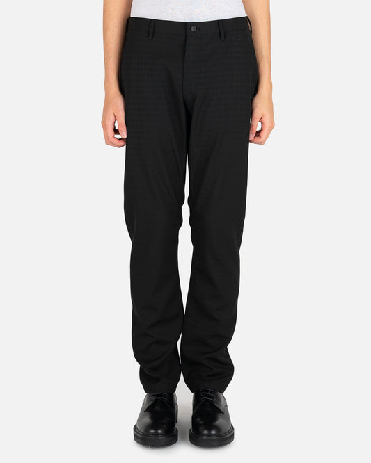 Comme des Garcons Homme Deux Men's Pants Diamond Printed Trousers in Black