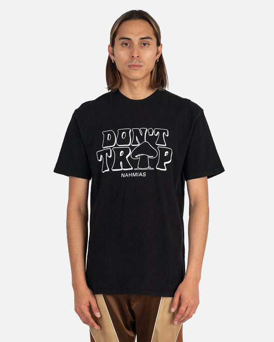 Nahmias Men's T-Shirts Don't Trip T-Shirt in Black