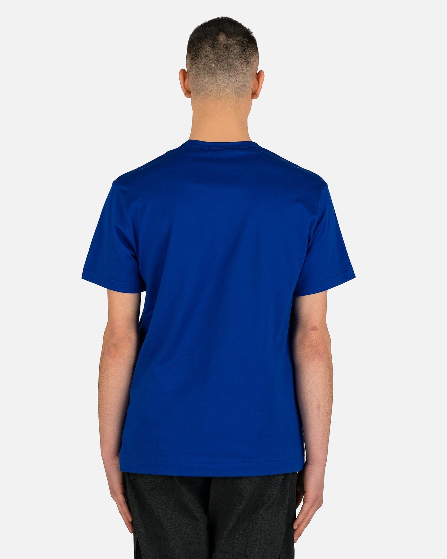 Comme des Garcons Homme Deux Men's T-Shirts Doodle Print T-Shirt in Royal Blue