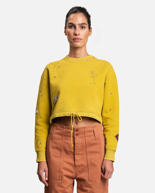 Marni Women Sweaters Double Dye Sweatshirt in Jade