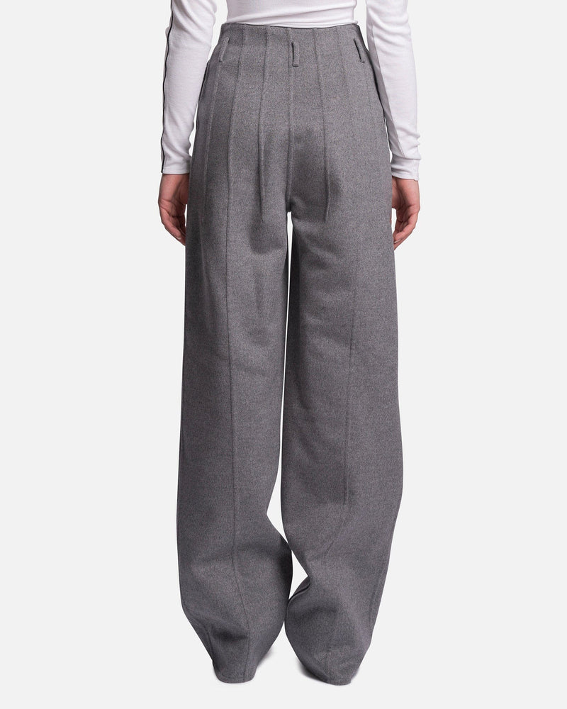 Peter Do Women Pants Double-Face Darted Pant in Cool Grey