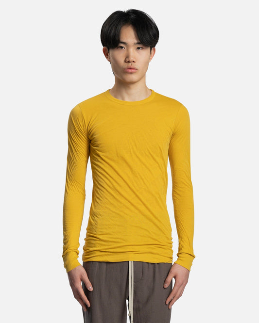 Rick Owens Men's T-Shirts Double LS T in Lemon
