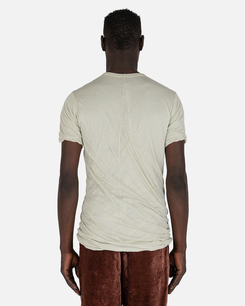 Rick Owens Men's T-Shirts Double Shortsleeve T-Shirt in Pearl