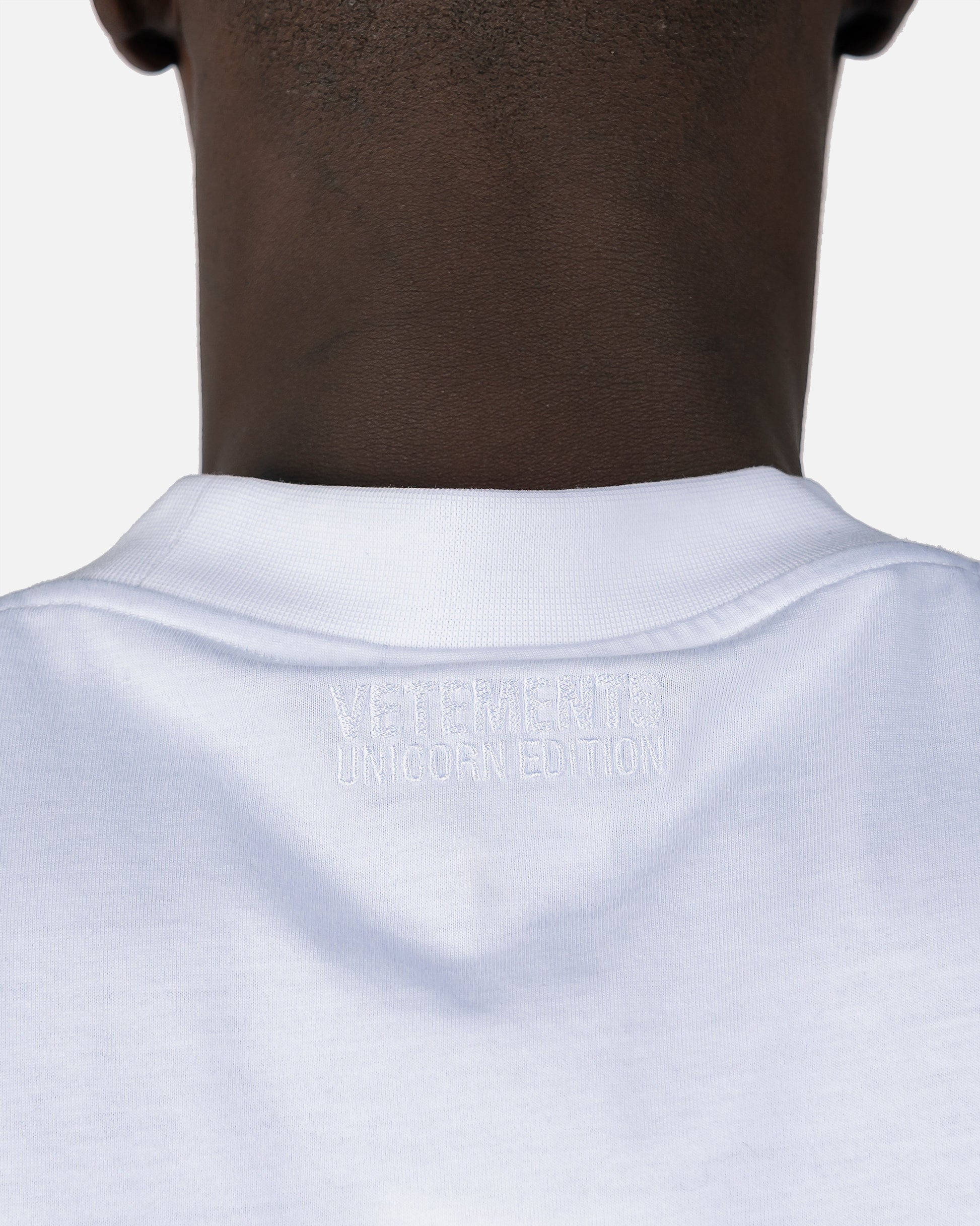 VETEMENTS Men's T-Shirts Double Unicorn T-Shirt in White