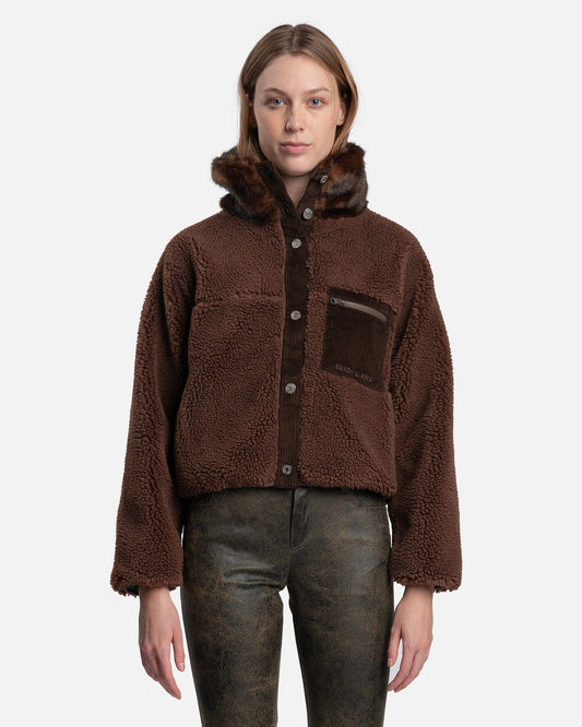 Sandy Liang Women Jackets Dough Fleece in Chestnut