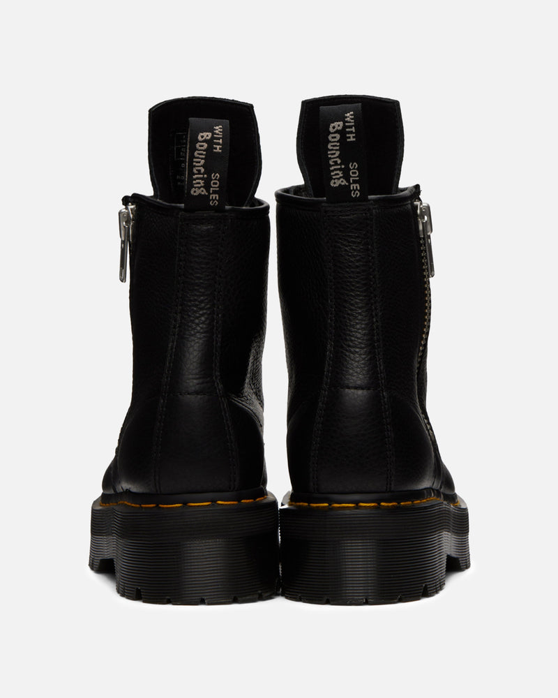 Rick Owens Men's Shoes Dr. Martens 1460 Leather Platform Boots in Black Lunar
