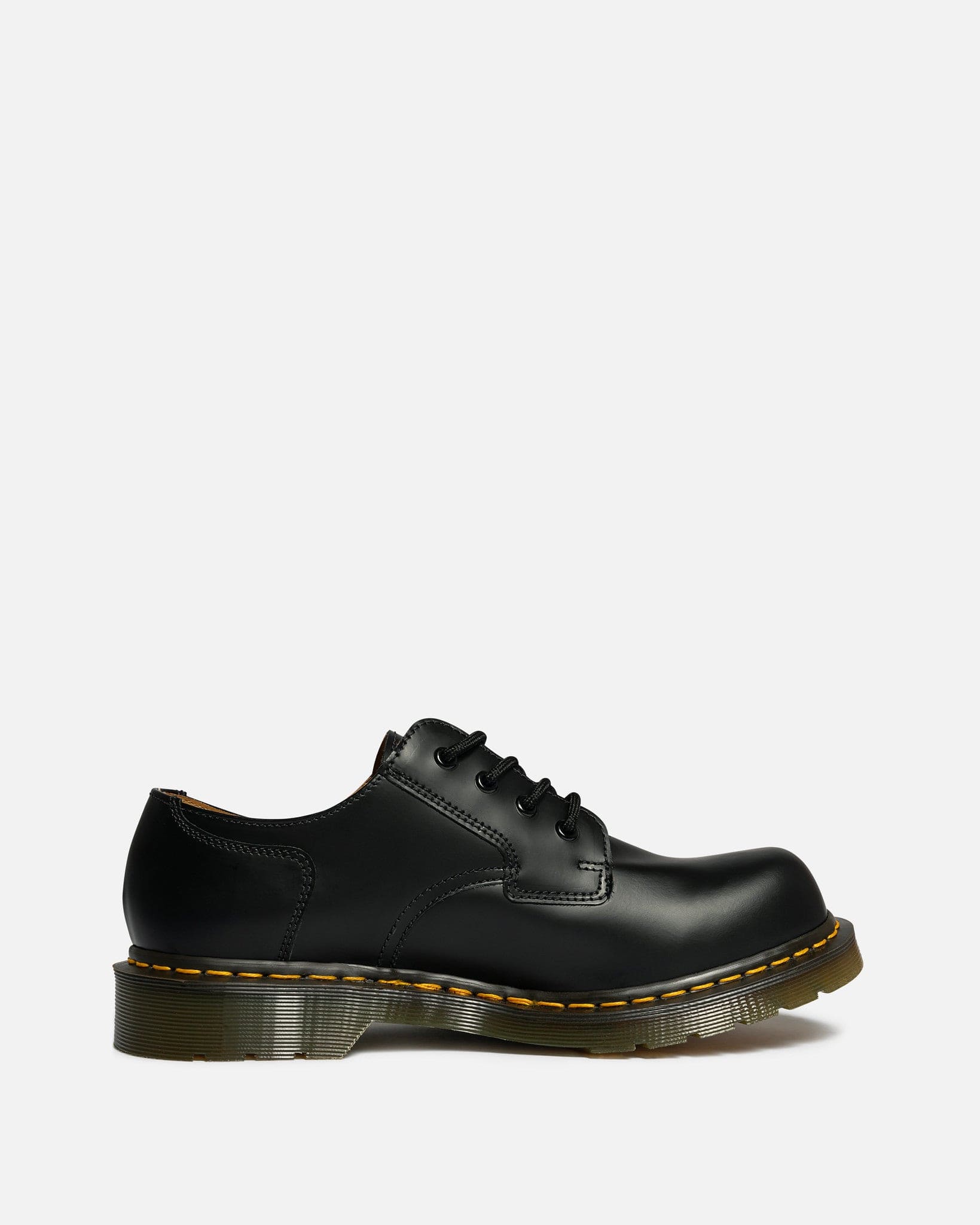 Martens 9814 Smooth Leather Shoe in Black - Main Image