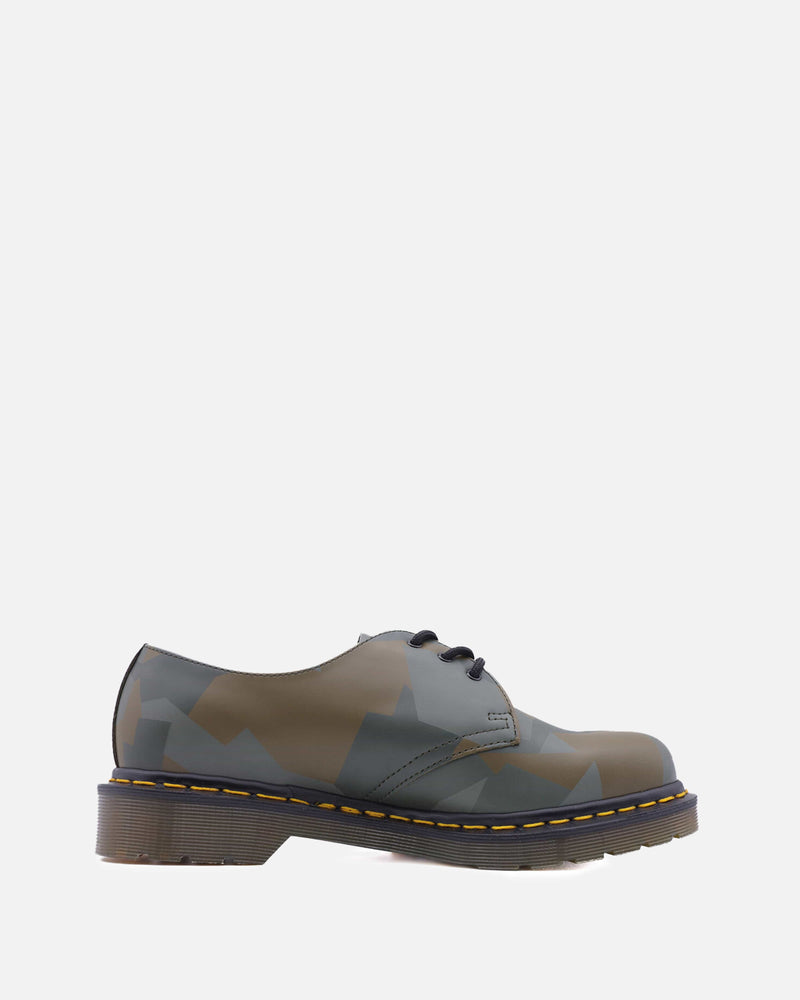 Comme des Garcons Homme Deux Men's Shoes Dr Martens Leather Derby Shoes in Camouflage