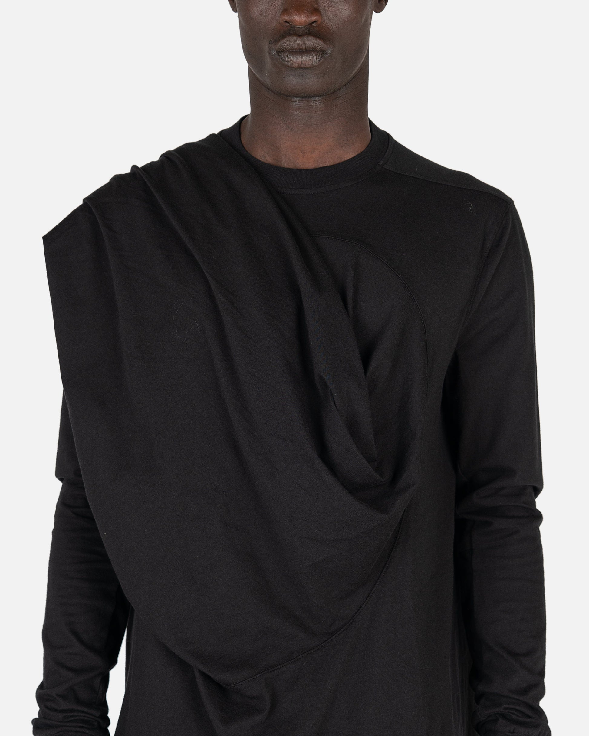 Rick Owens DRKSHDW Men's T-Shirts Drain T-Shirt in Black
