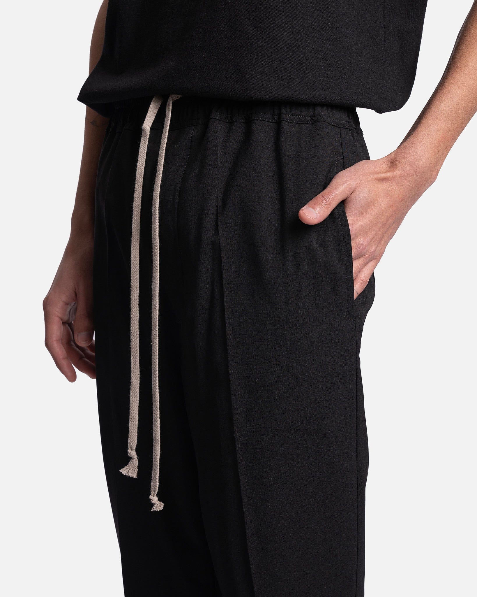 Drawstring Slim Long in Black – SVRN