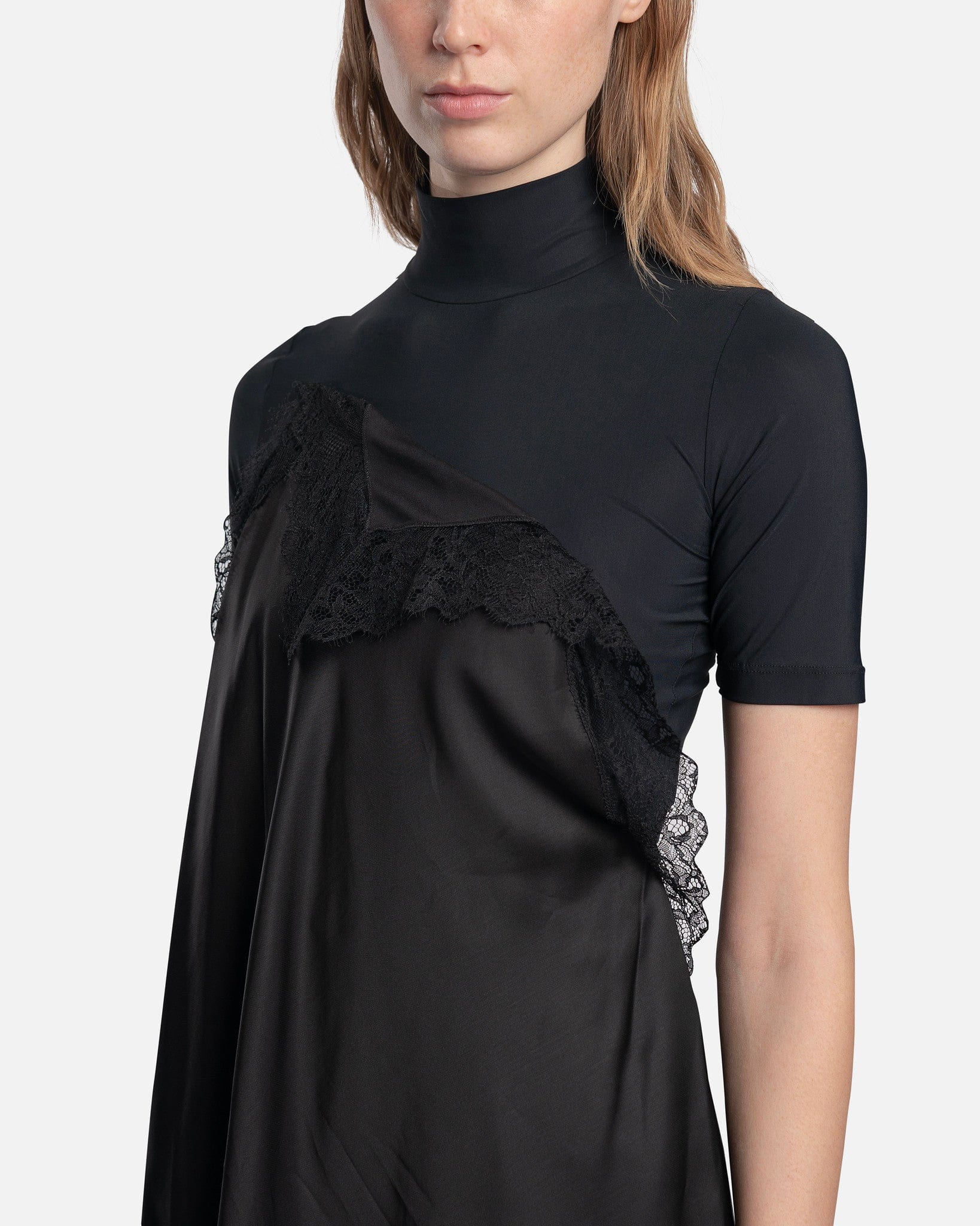 MM6 Maison Margiela Women Tops Dress Knitted Top in Black