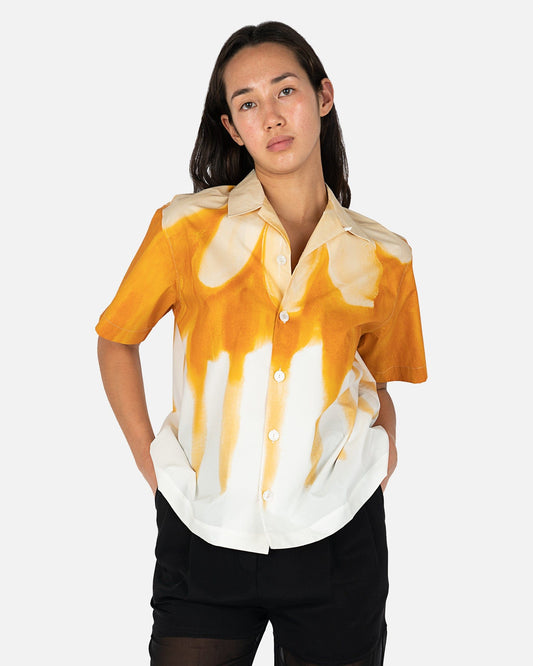 Marni Women Tops Dripping Daisy Poplin Shirt in Gold