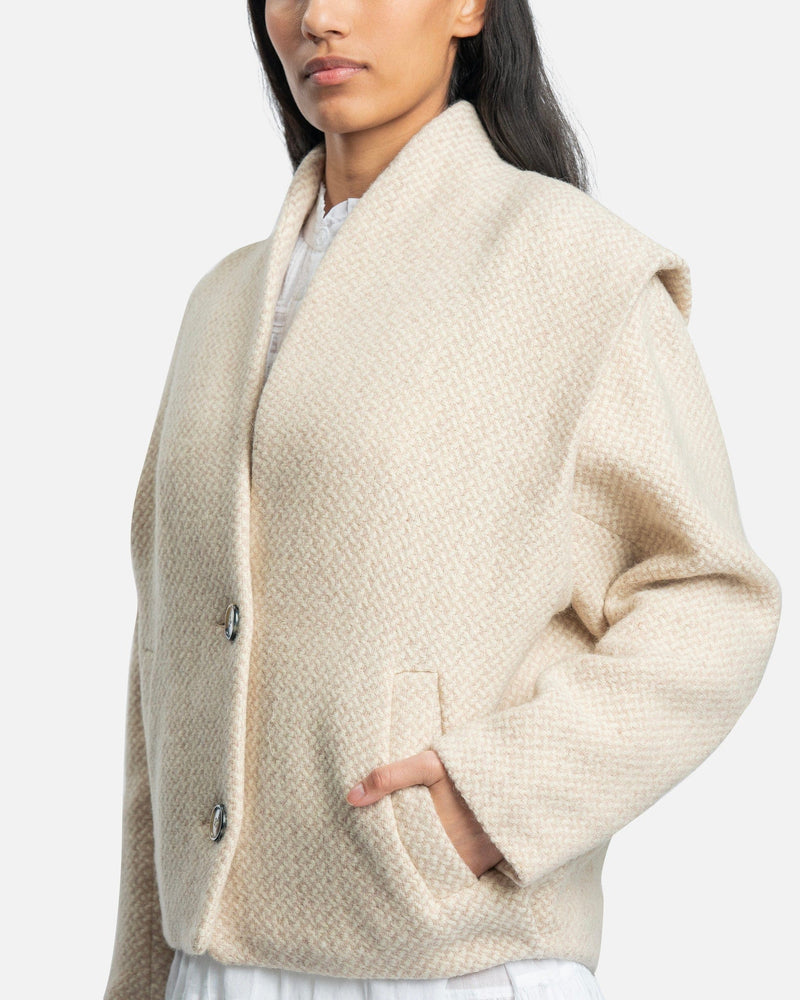 Drogo Coat in Beige – SVRN Drogo Coat in Beige – SVRN