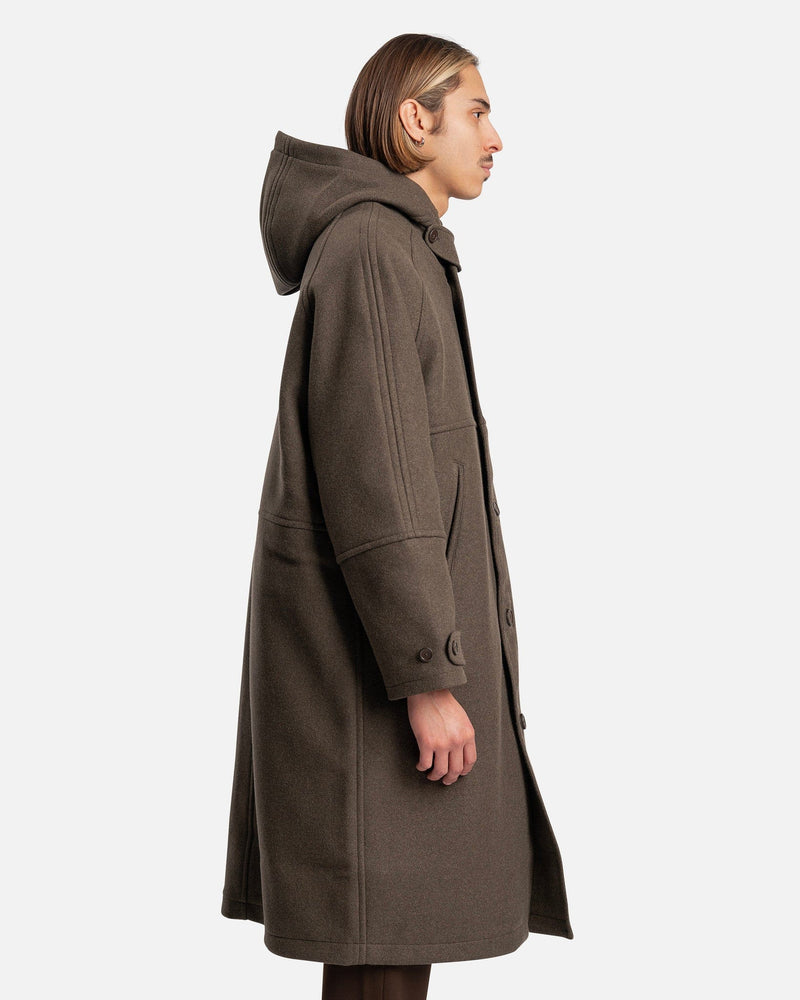 Our Legacy Men's Jackets Duffel in Moss Green Abbey Melton