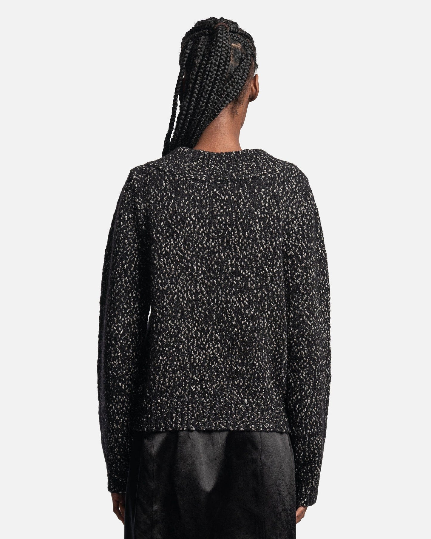 NAMACHEKO Women Sweaters Eannatum Zip Cardigan in Black