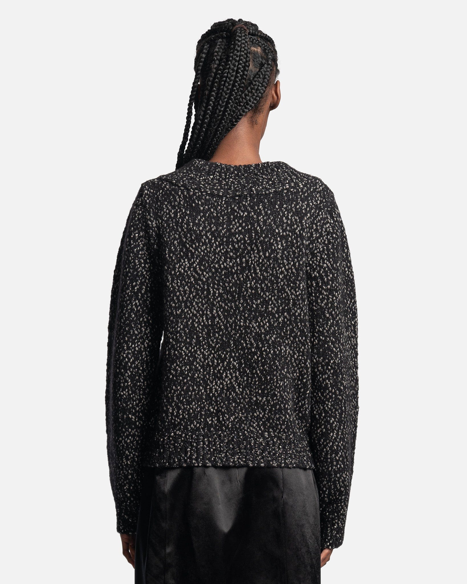 NAMACHEKO Women Sweaters Eannatum Zip Cardigan in Black